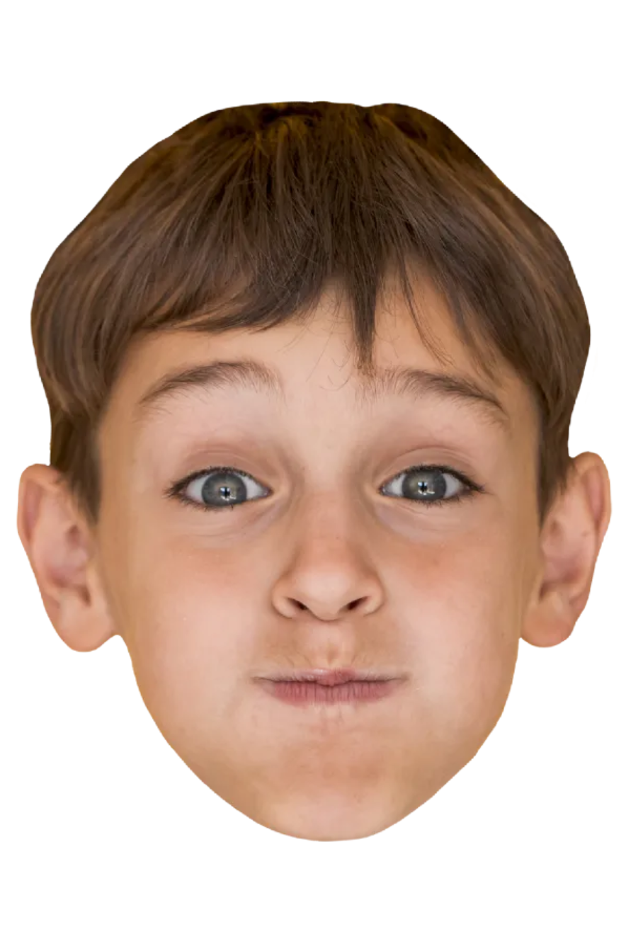 Custom Big Head Cutouts Multiple Sizes Boy Wacky