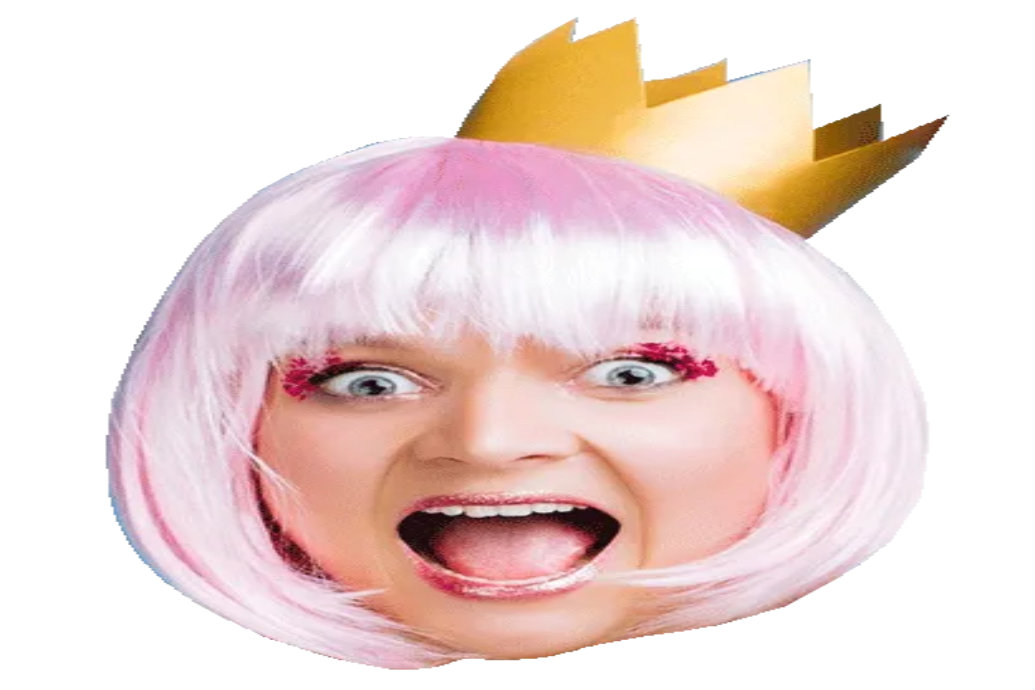 Custom Big Head Cutouts Multiple Sizes Pink Star Crown