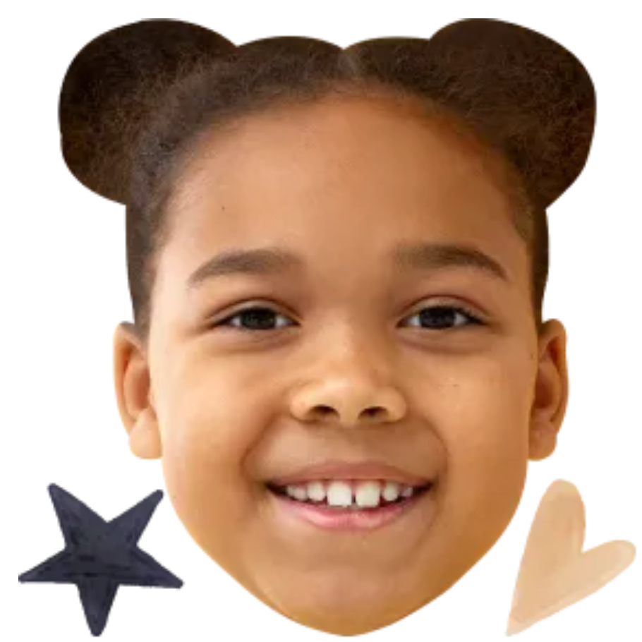 Custom Big Head Cutouts Multiple Sizes Girl Smile