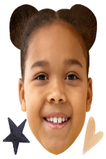 Custom Big Head Cutouts Multiple Sizes Girl Smile