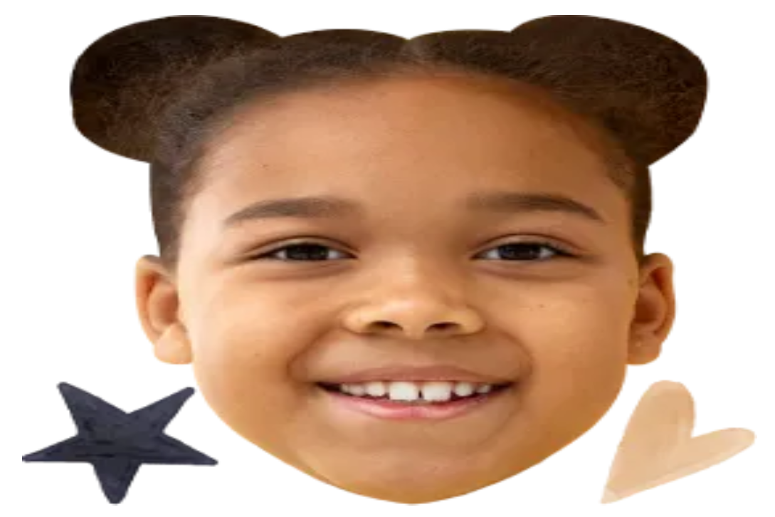 Custom Big Head Cutouts Multiple Sizes Girl Smile