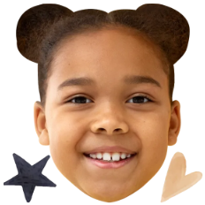 Custom Big Head Cutouts Multiple Sizes Girl Smile