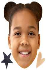 Custom Big Head Cutouts Multiple Sizes Girl Smile