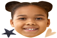Custom Big Head Cutouts Multiple Sizes Girl Smile