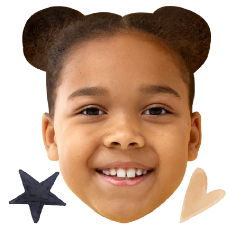 Custom Big Head Cutouts Multiple Sizes Girl Smile