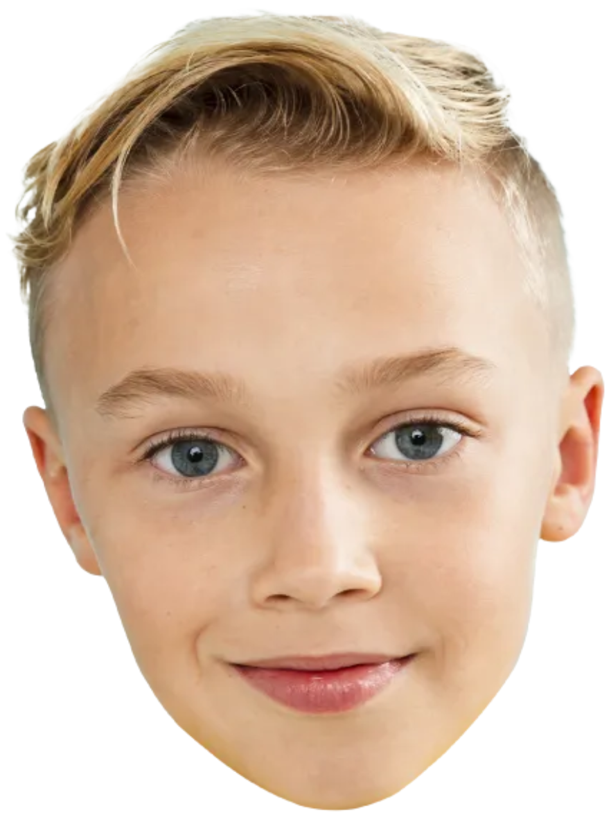 Custom Big Head Cutouts Multiple Sizes Smiling Boy