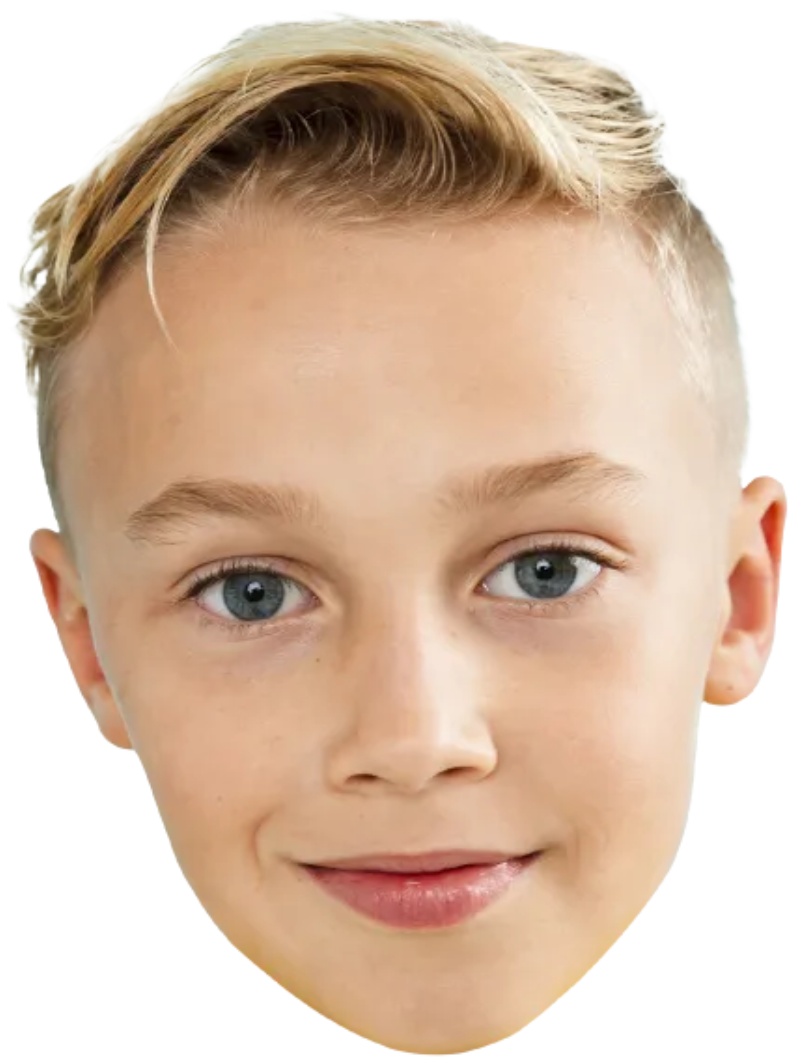 Custom Big Head Cutouts Multiple Sizes Smiling Boy