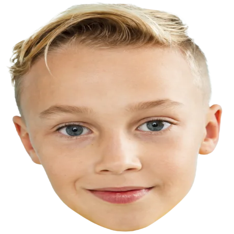 Custom Big Head Cutouts Multiple Sizes Smiling Boy
