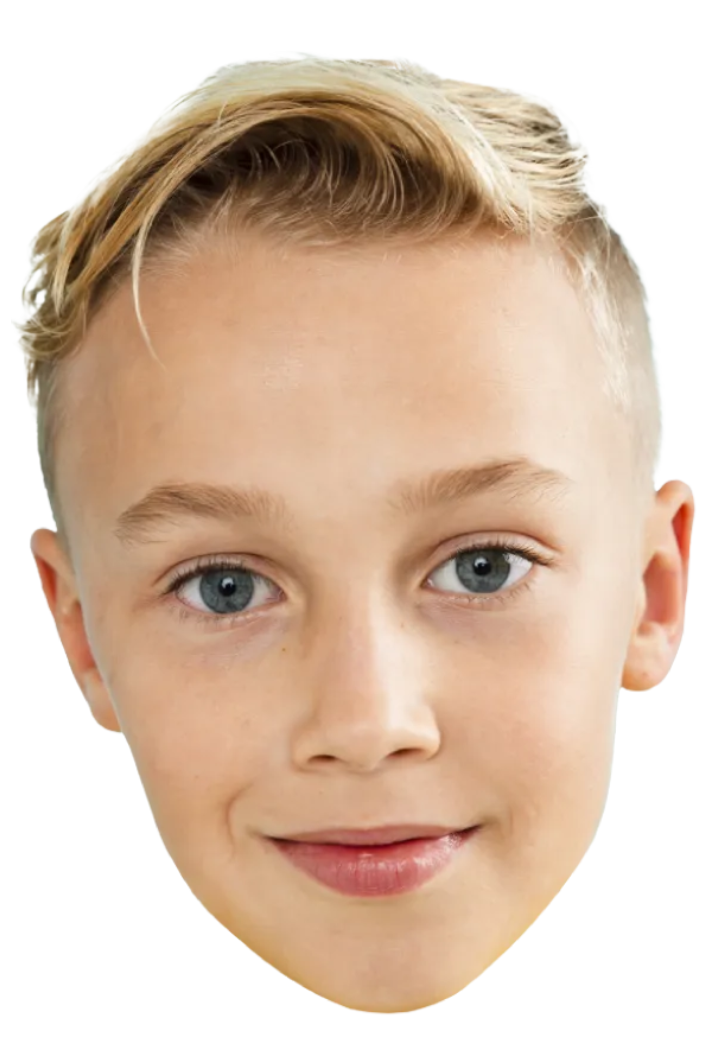 Custom Big Head Cutouts Multiple Sizes Smiling Boy