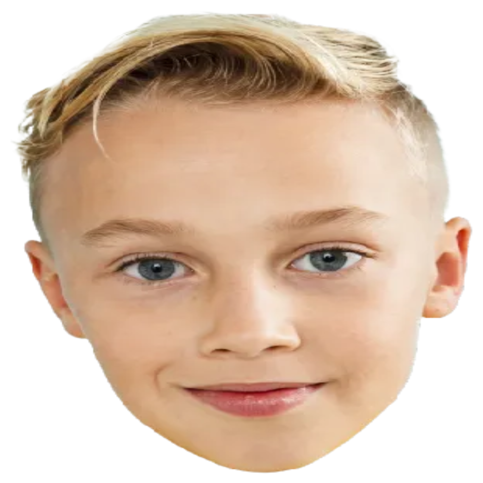 Custom Big Head Cutouts Multiple Sizes Smiling Boy