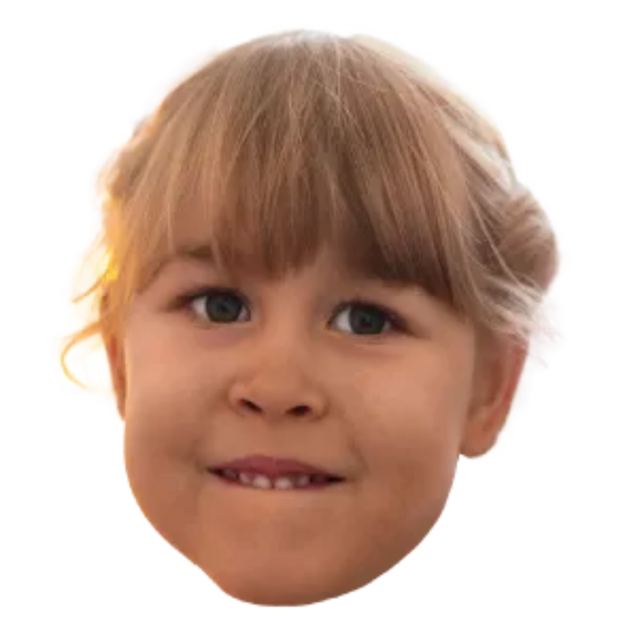 Custom Big Head Cutouts Multiple Sizes Girl Head