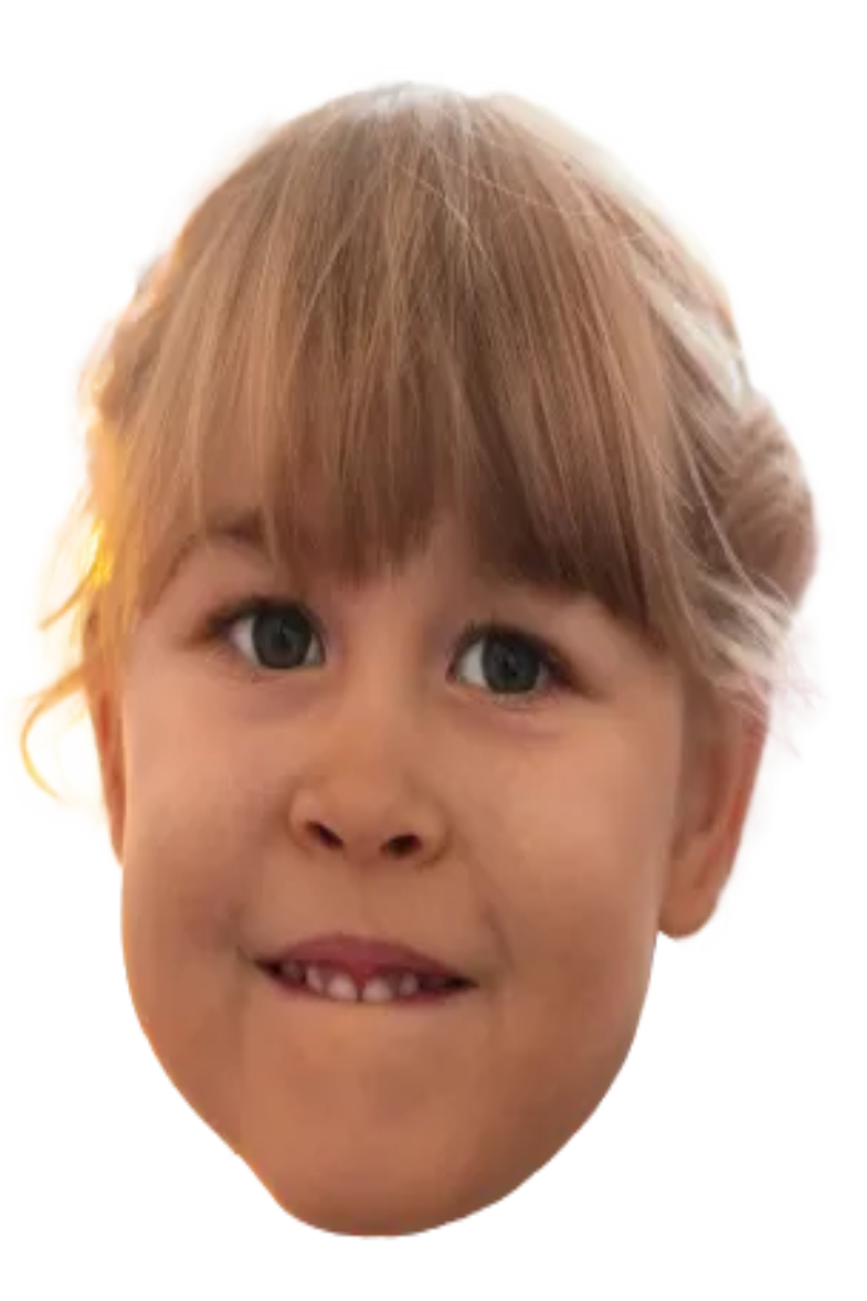 Custom Big Head Cutouts Multiple Sizes Girl Head