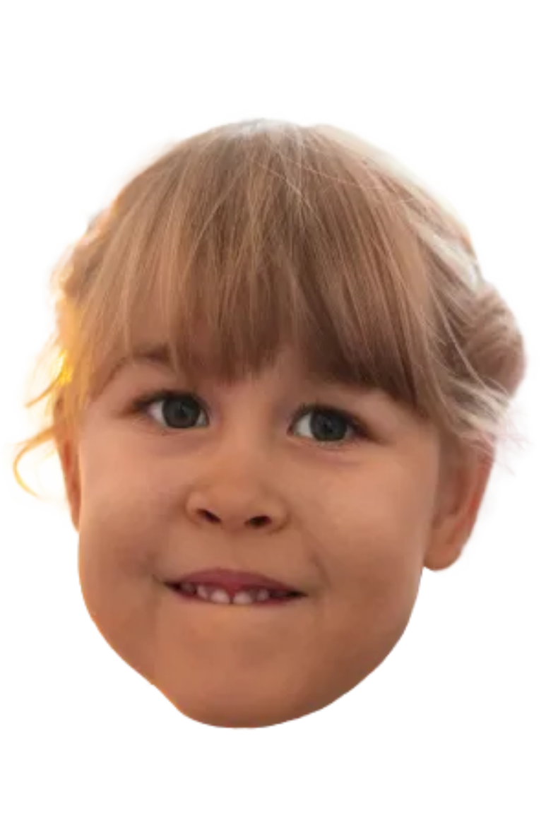 Custom Big Head Cutouts Multiple Sizes Girl Head