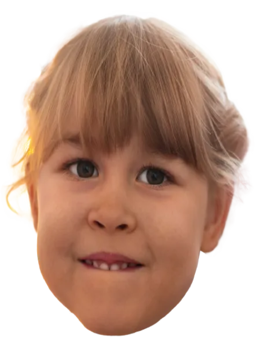 Custom Big Head Cutouts Multiple Sizes Girl Head