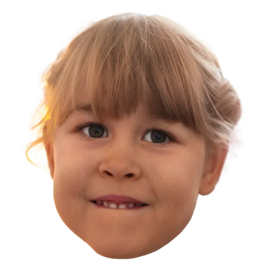 Custom Big Head Cutouts Multiple Sizes Girl Head