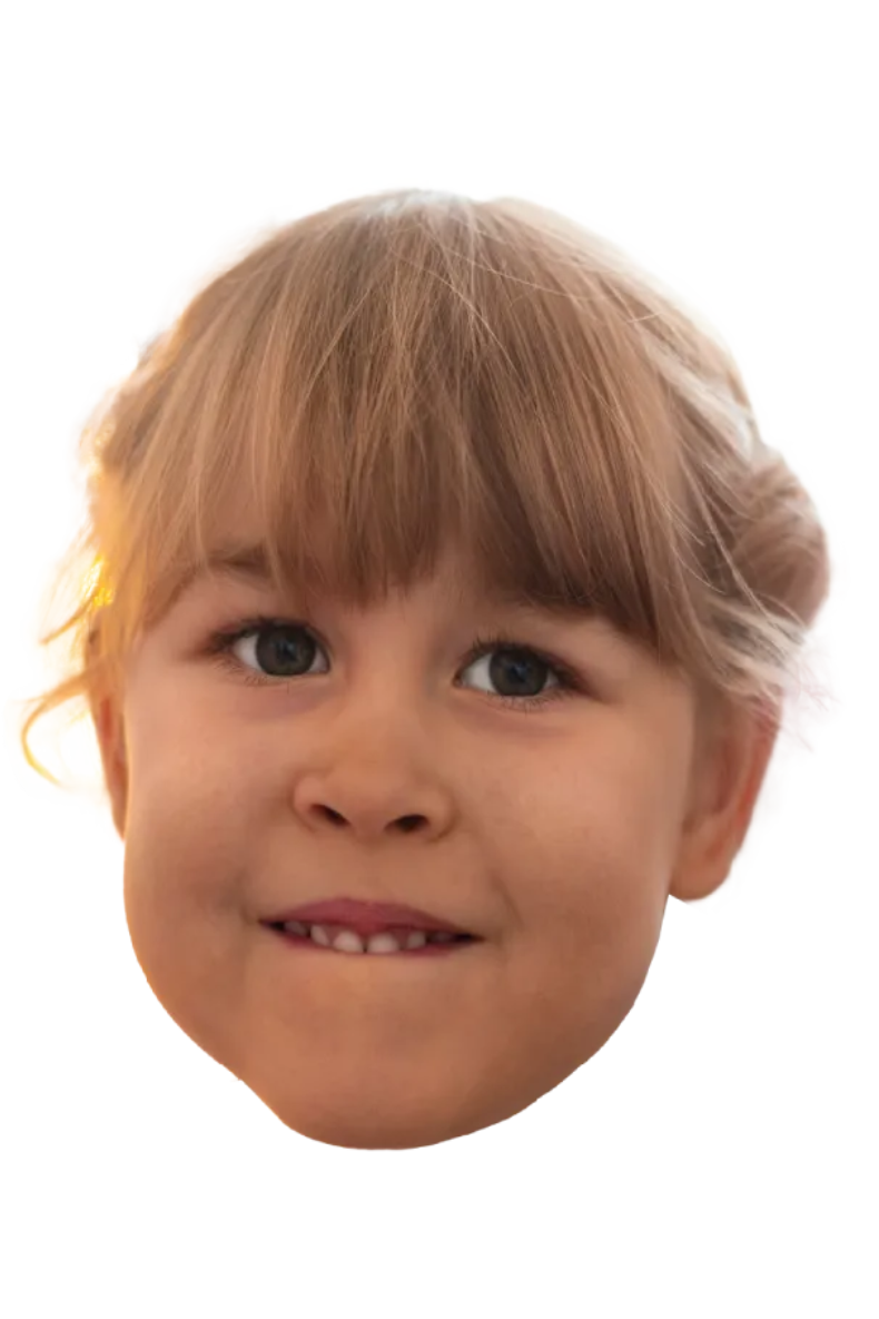 Custom Big Head Cutouts Multiple Sizes Girl Head