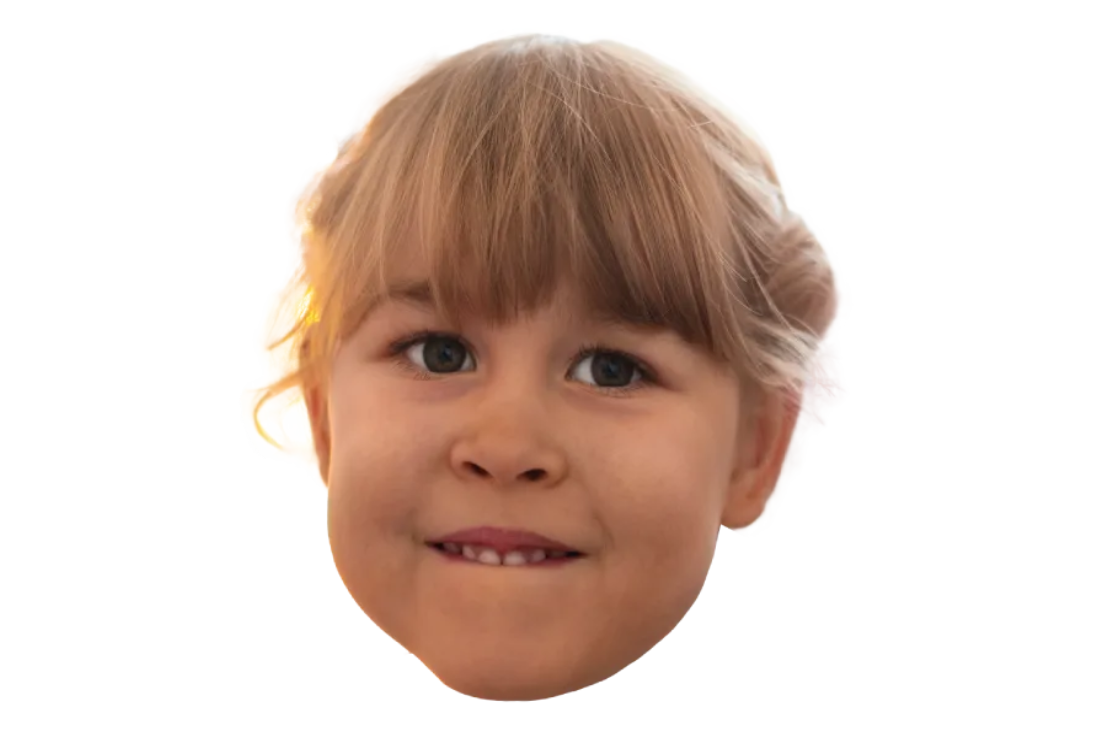 Custom Big Head Cutouts Multiple Sizes Girl Head