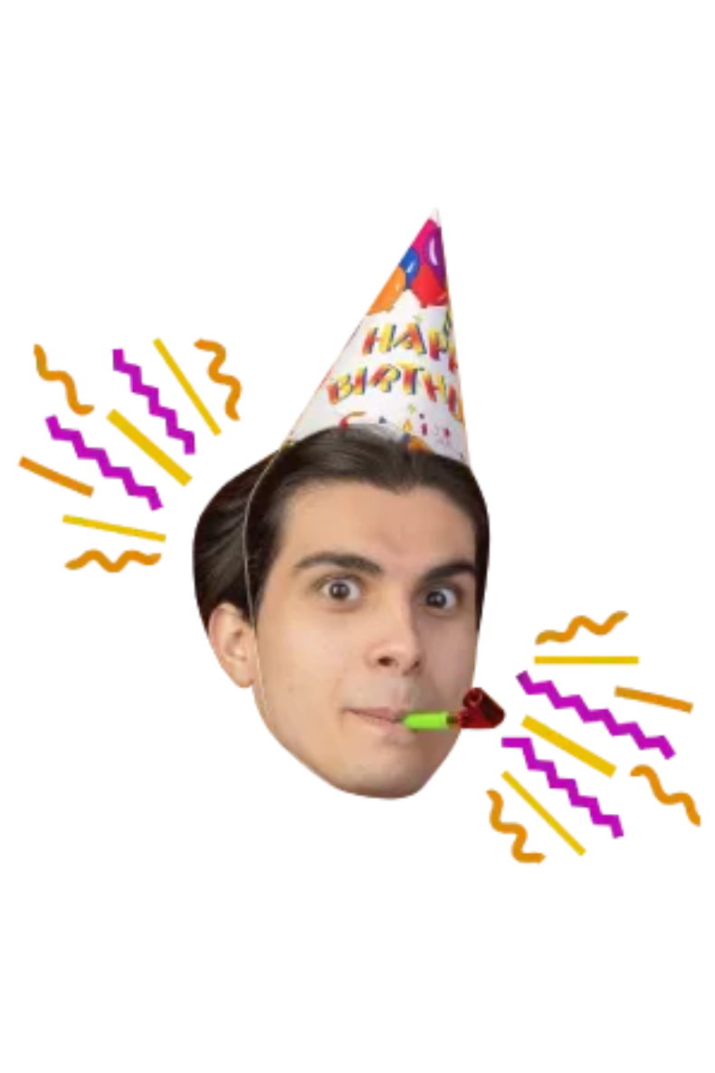 Custom Big Head Cutouts Multiple Sizes Birthday Party Hat