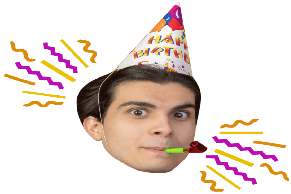 Custom Big Head Cutouts Multiple Sizes Birthday Party Hat