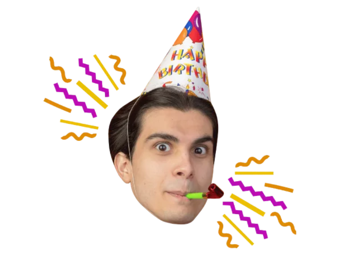 Custom Big Head Cutouts Multiple Sizes Birthday Party Hat