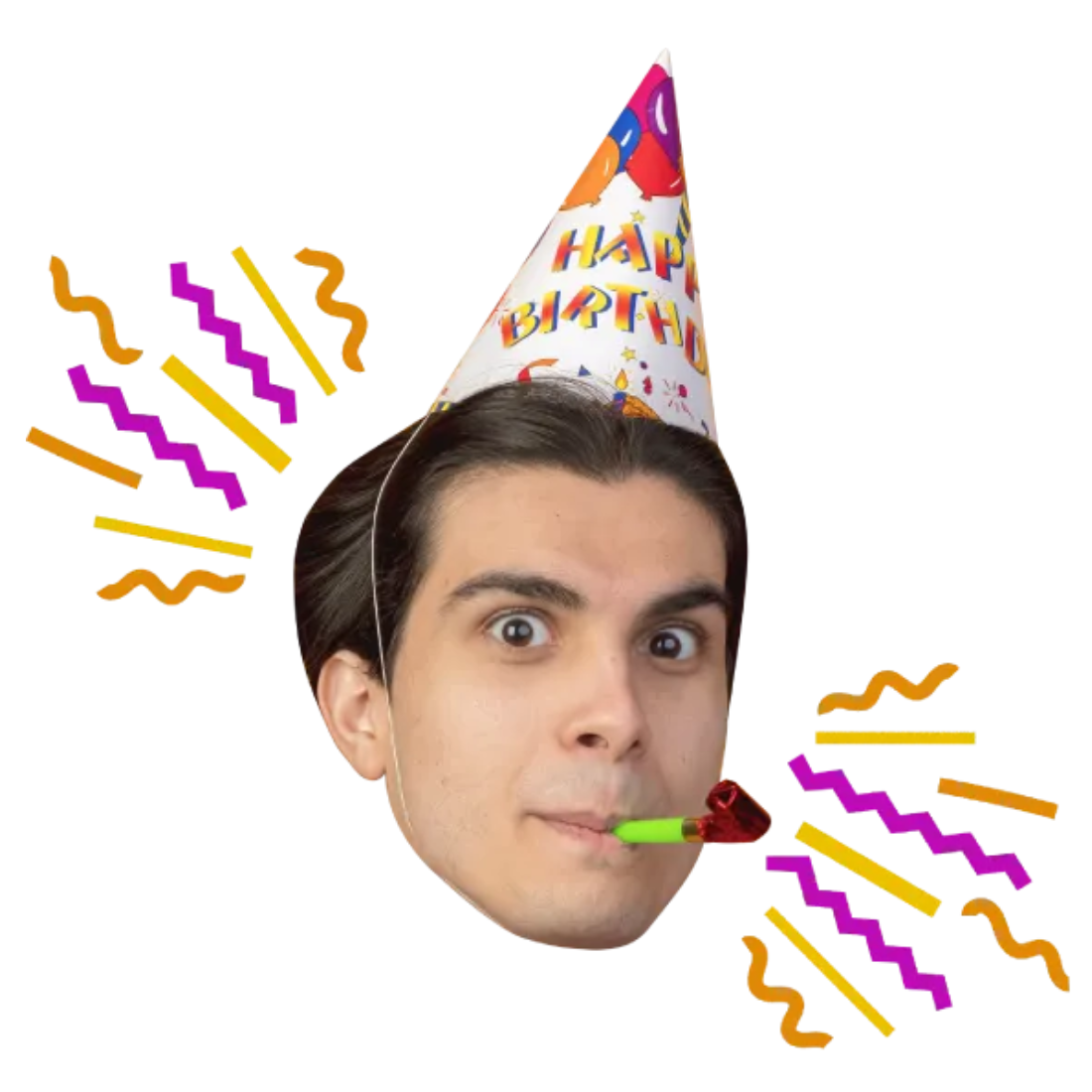 Custom Big Head Cutouts Multiple Sizes Birthday Party Hat