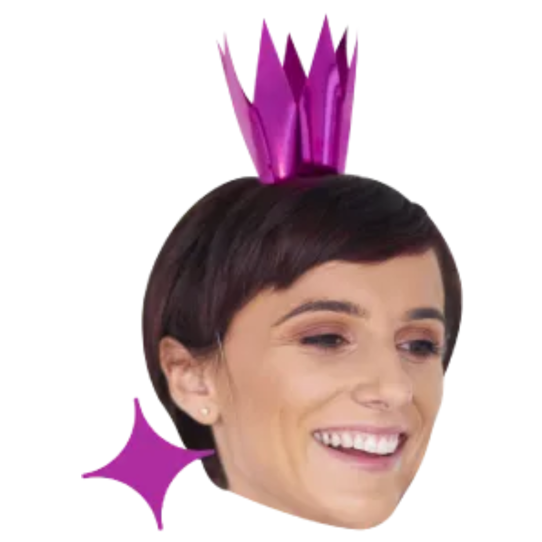Custom Big Head Cutouts Multiple Sizes Party Purple Crown
