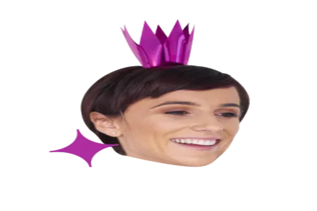 Custom Big Head Cutouts Multiple Sizes Party Purple Crown