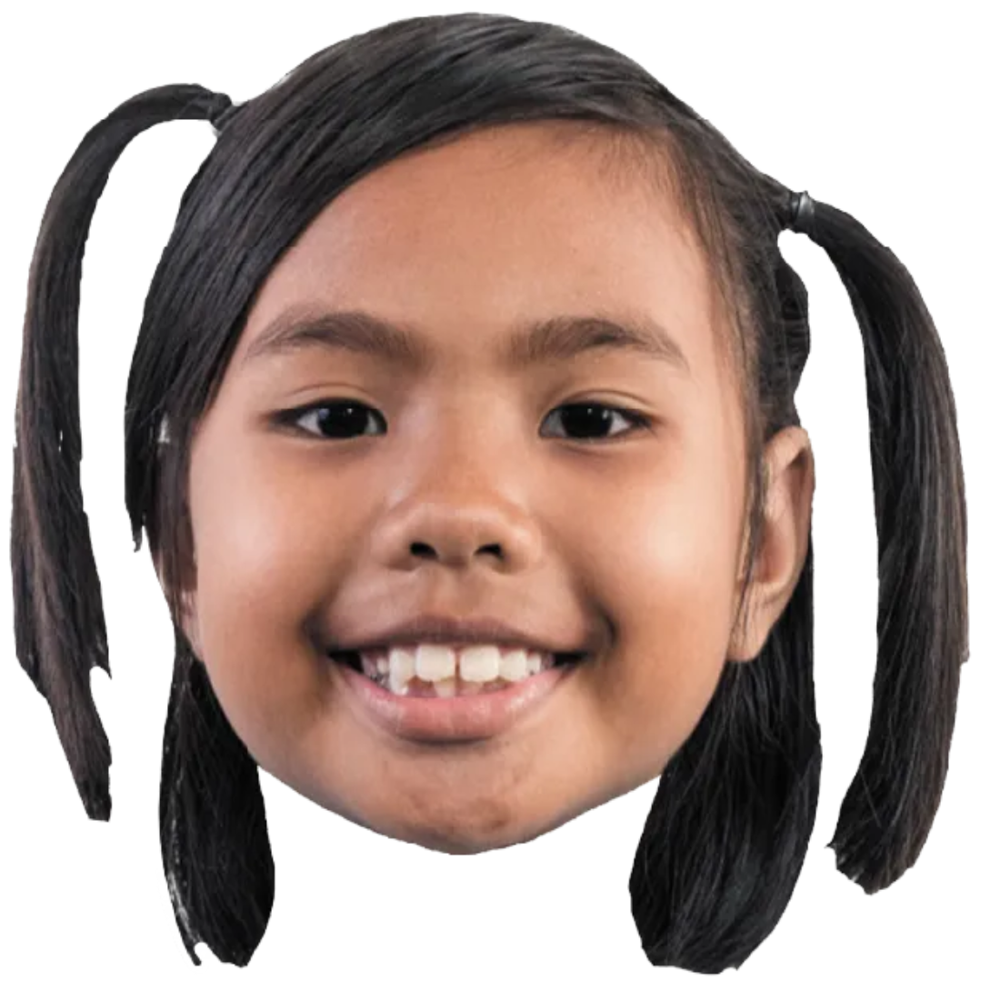 Custom Big Head Cutouts Multiple Sizes Smiling Girl