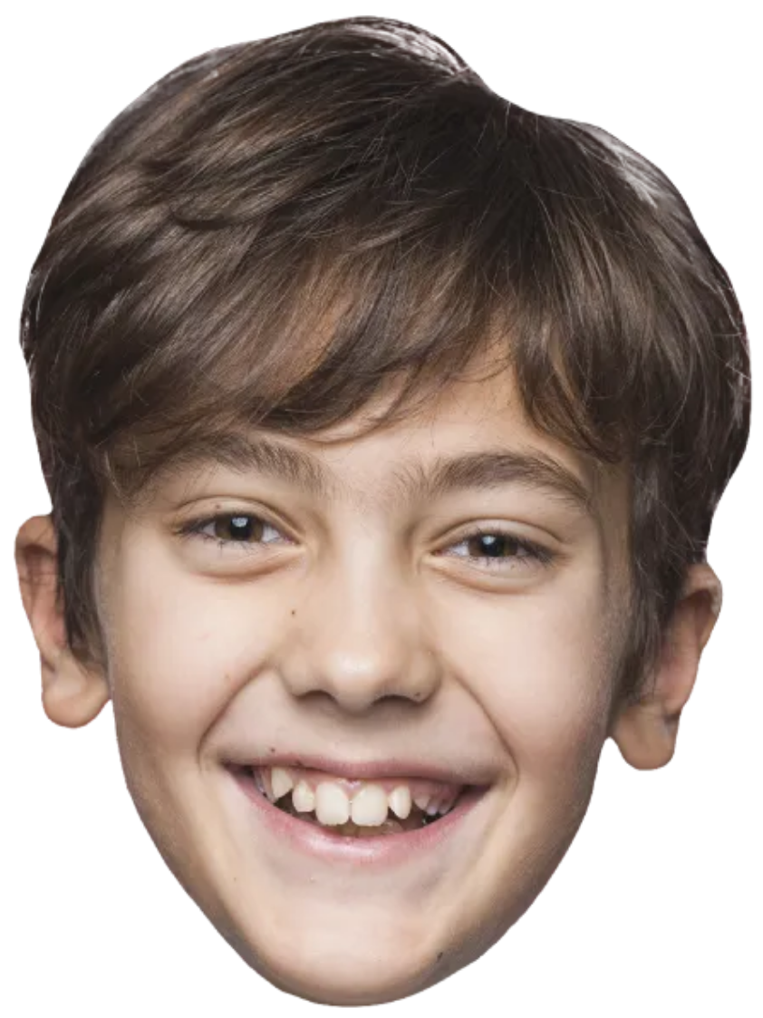 Custom Big Head Cutouts Multiple Sizes Smile Boy