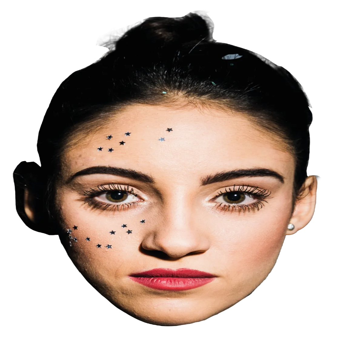 Custom Big Head Cutouts Multiple Sizes Glitter face