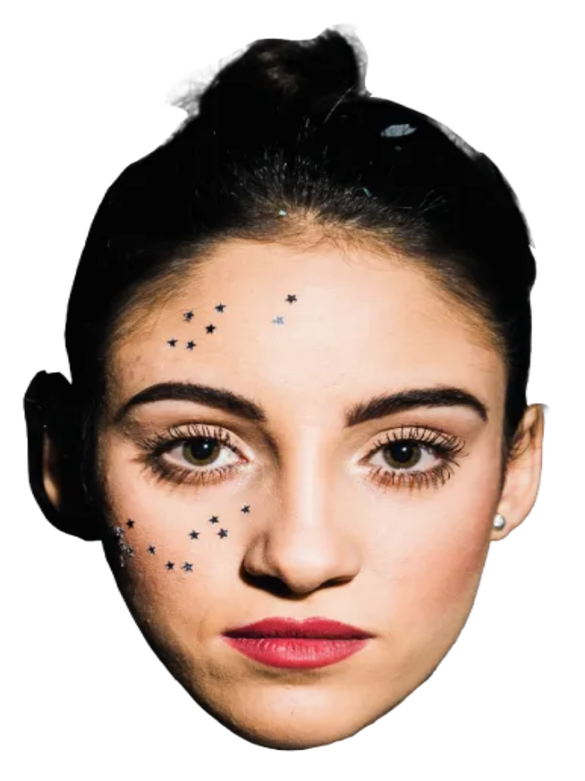Custom Big Head Cutouts Multiple Sizes Glitter face
