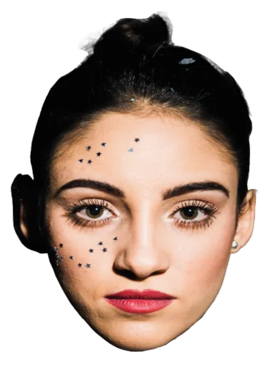 Custom Big Head Cutouts Multiple Sizes Glitter face