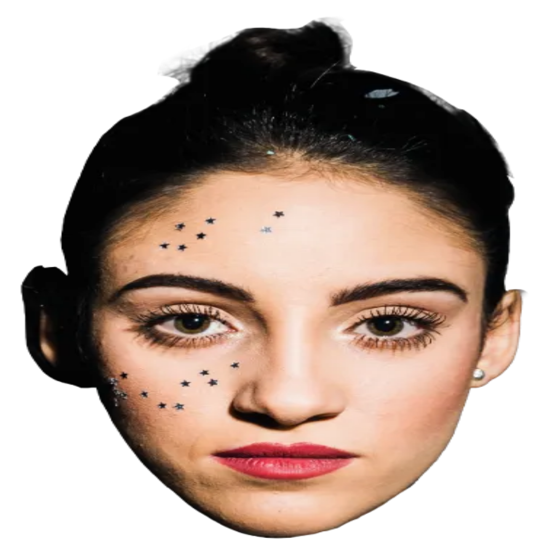 Custom Big Head Cutouts Multiple Sizes Glitter face