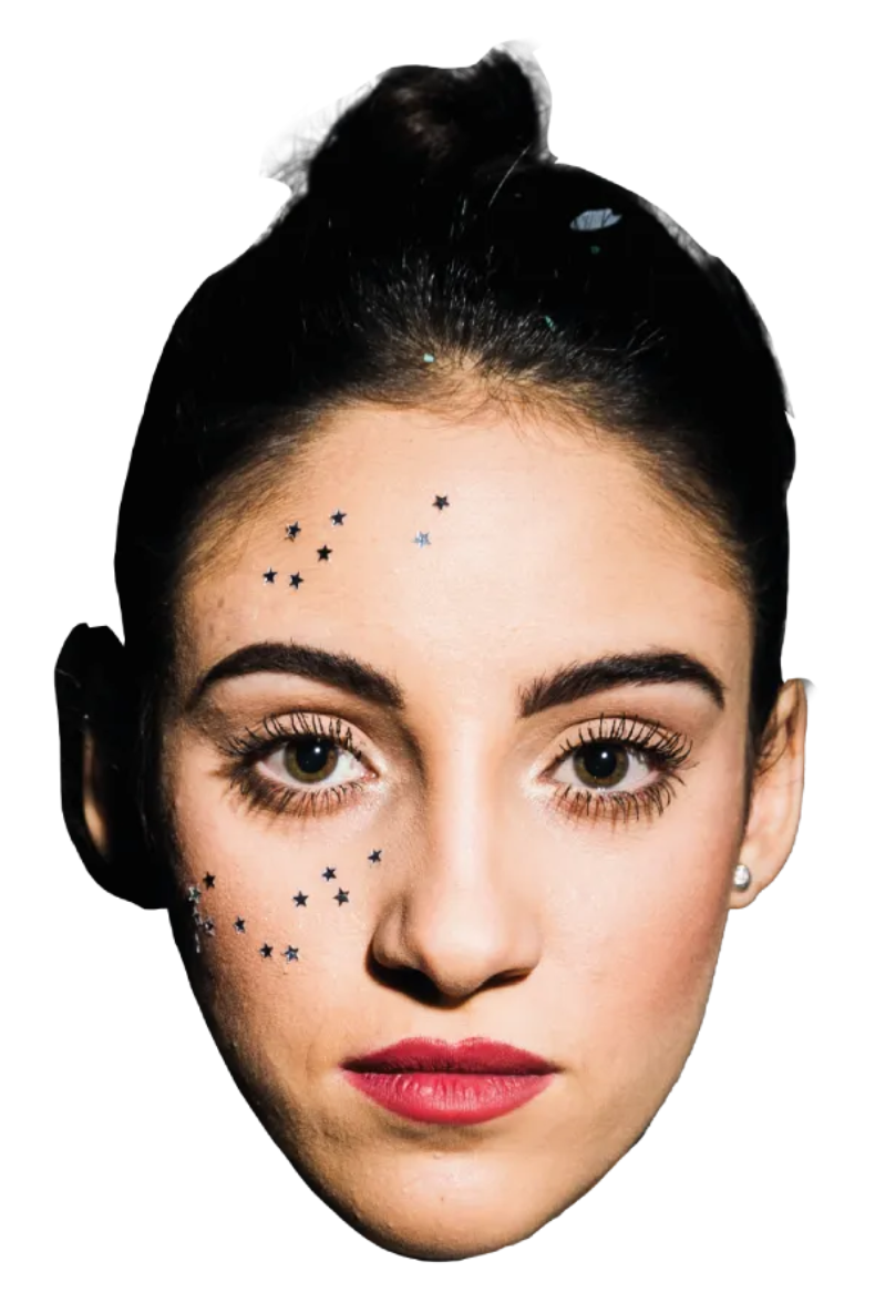 Custom Big Head Cutouts Multiple Sizes Glitter face