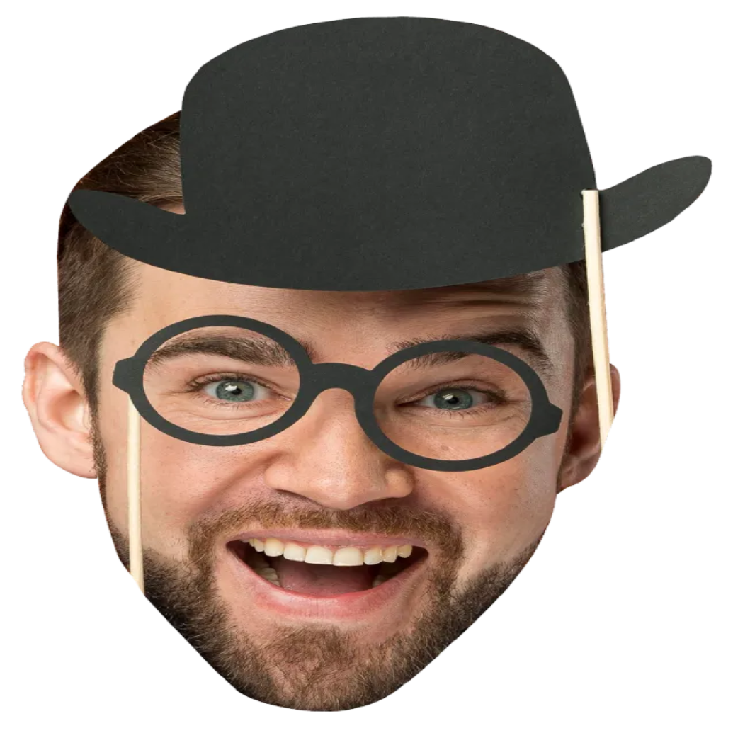 Custom Big Head Cutouts Multiple Sizes Man Smiling