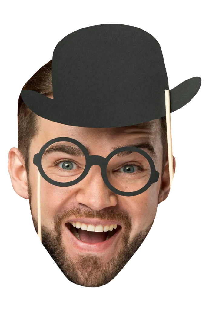 Custom Big Head Cutouts Multiple Sizes Man Smiling