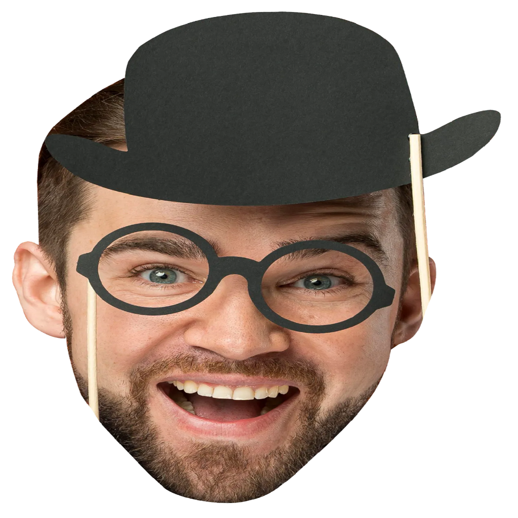 Custom Big Head Cutouts Multiple Sizes Man Smiling