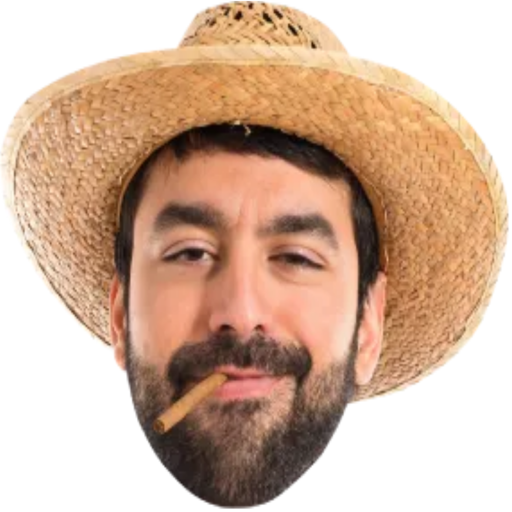 Custom Big Head Cutouts Multiple Sizes Man Hat