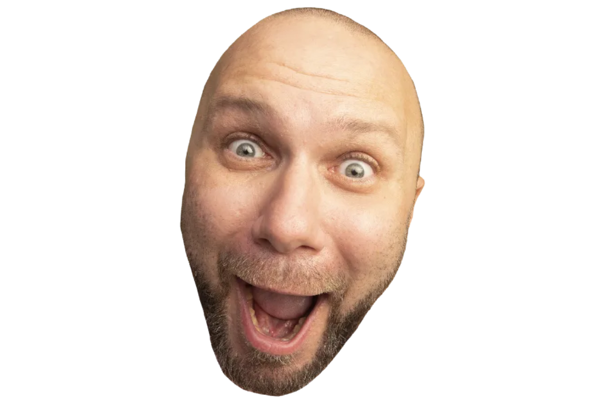 Custom Big Head Cutouts Multiple Sizes Bald Man