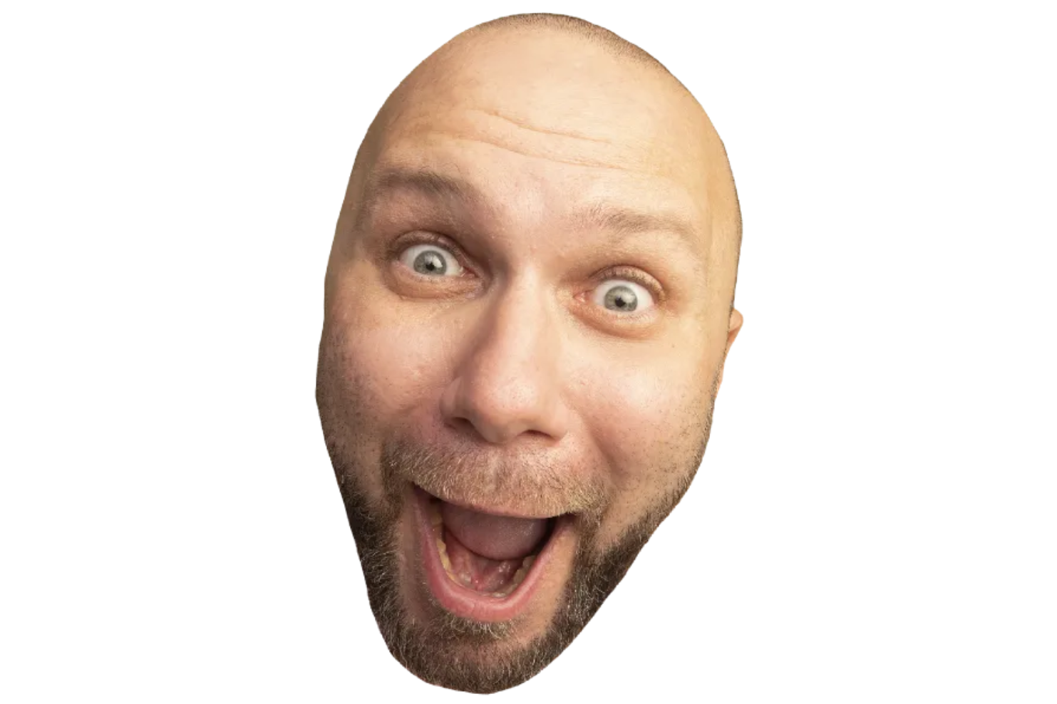 Custom Big Head Cutouts Multiple Sizes Bald Man