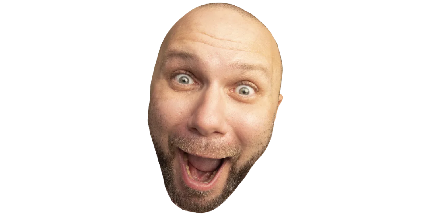 Custom Big Head Cutouts Multiple Sizes Bald Man