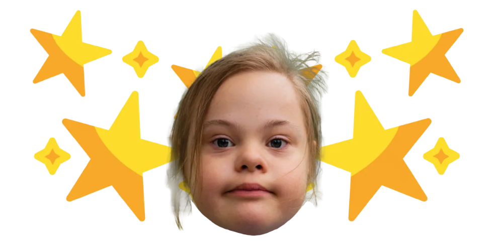 Custom Big Head Cutouts Multiple Sizes Golden Star