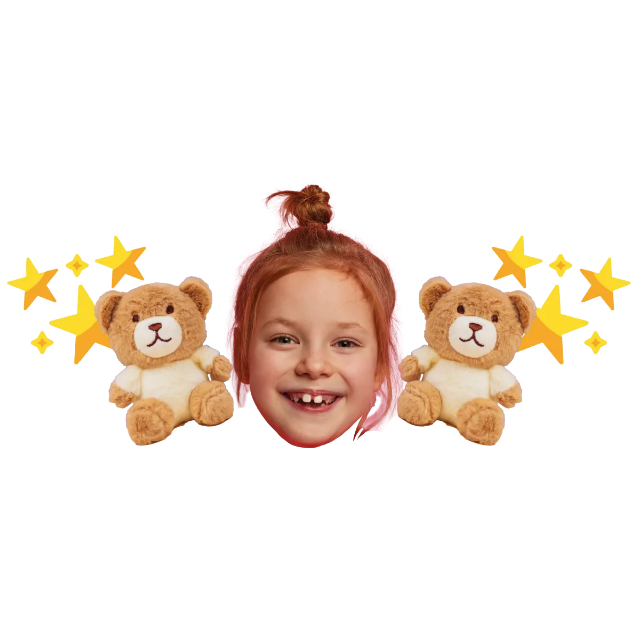 Custom Big Head Cutouts Multiple Sizes Teddy Stars Smiles