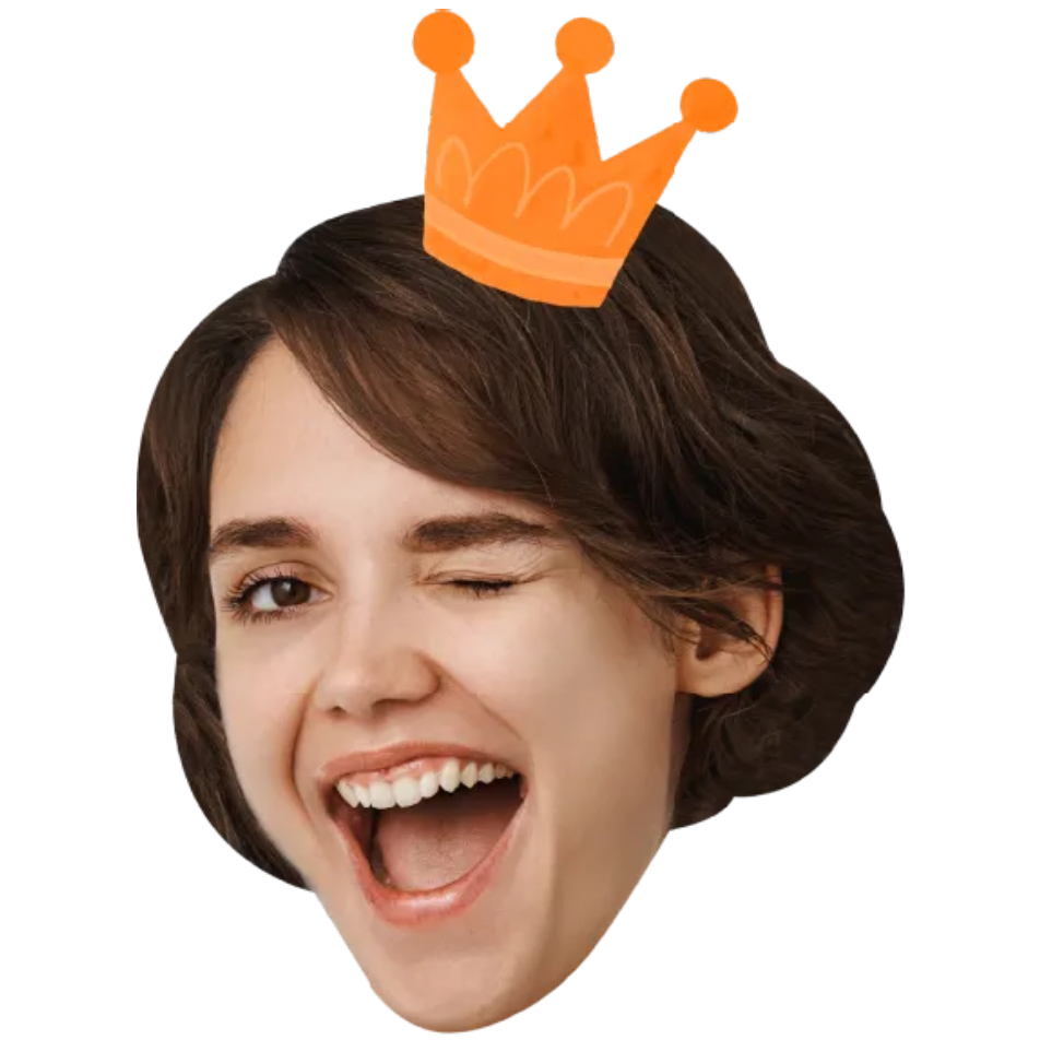 Custom Big Head Cutouts Multiple Sizes Playful Wink