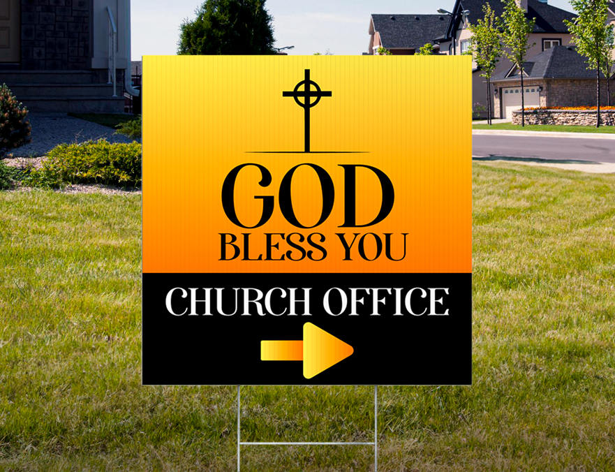 Custom Outdoor Yard Signs Multiple Sizes God Bless You