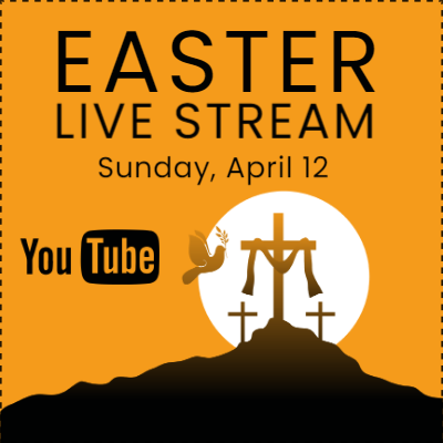 Custom Outdoor Yard Signs Multiple Sizes Easter Live Stream