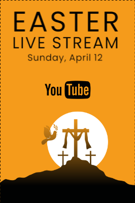 Custom Outdoor Yard Signs Multiple Sizes Easter Live Stream
