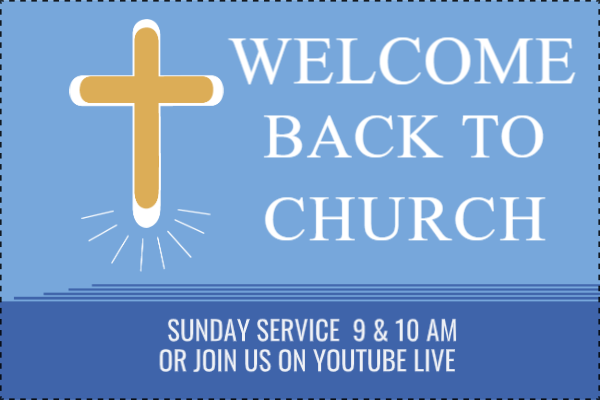 Custom Outdoor Yard Signs Multiple Sizes Welcome Back To Church