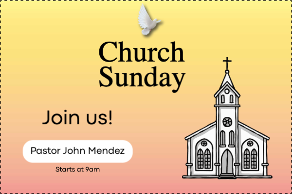 Custom Outdoor Yard Signs Multiple Sizes Church Sunday