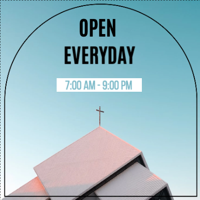 Custom Outdoor Yard Signs Multiple Sizes Open Everyday